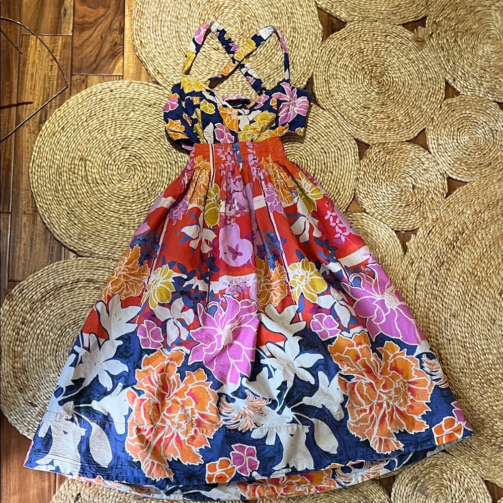 Maeve by Anthropologie Floral Midi Dress